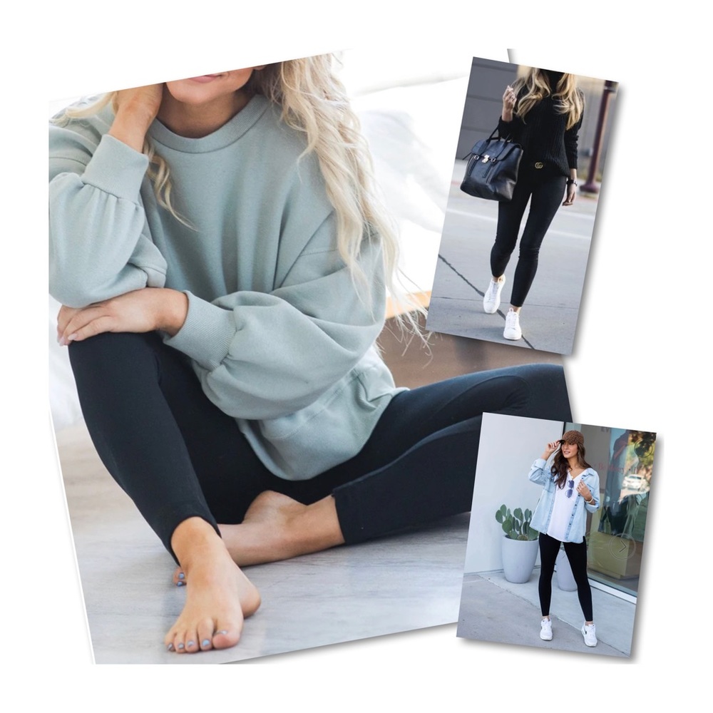 High Waisted Fleece Lined Leggings